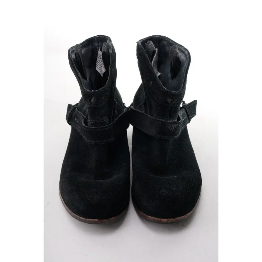 UGG Austin Black Suede Pull On Ankle Boots Bootie Suede Us 6 Eur 37